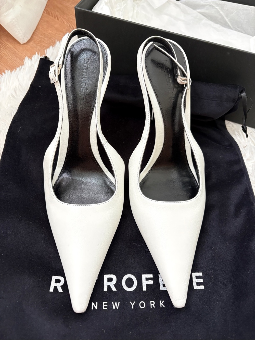 Retrofete Cindy Slingback heel white 39